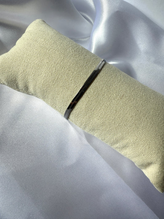 Bracelet Tissage Argenté