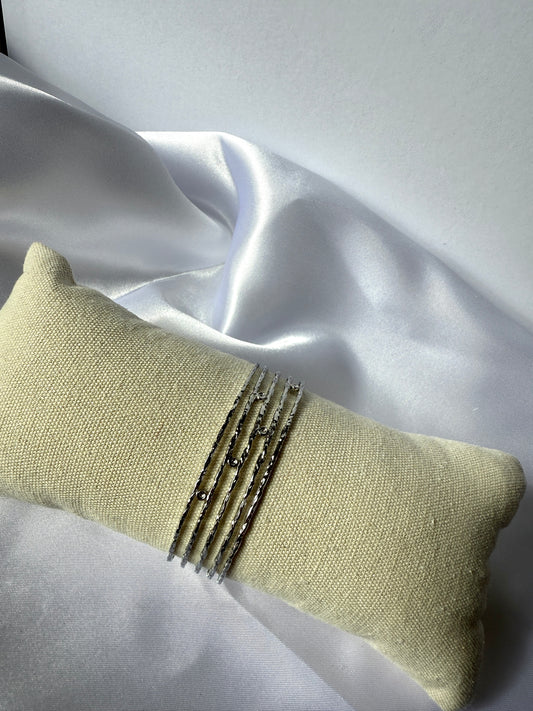 Bracelet Ondes Argentées