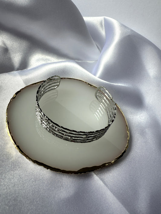 Bracelet Ondes Argentées