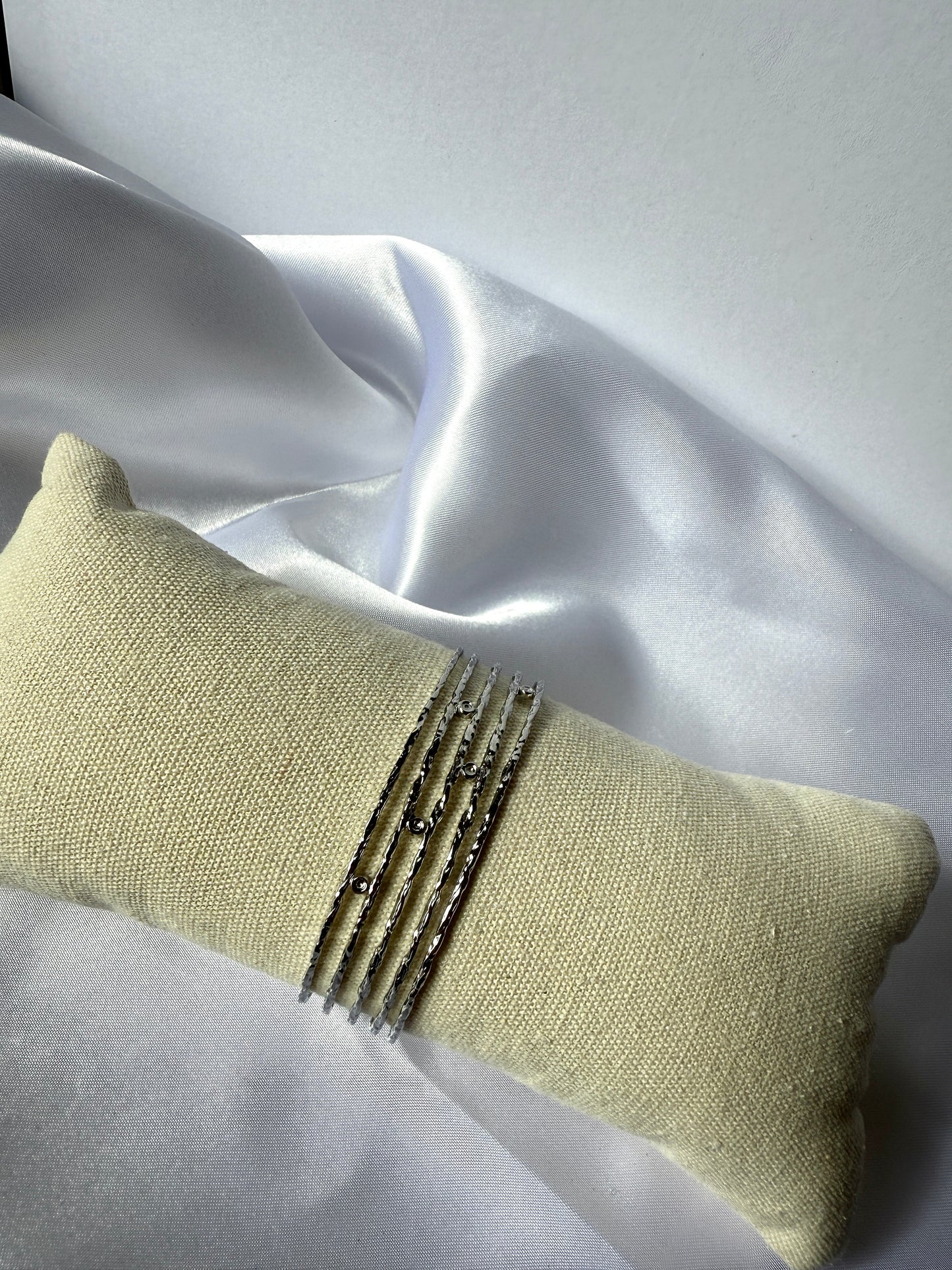 Bracelet Ondes Argentées